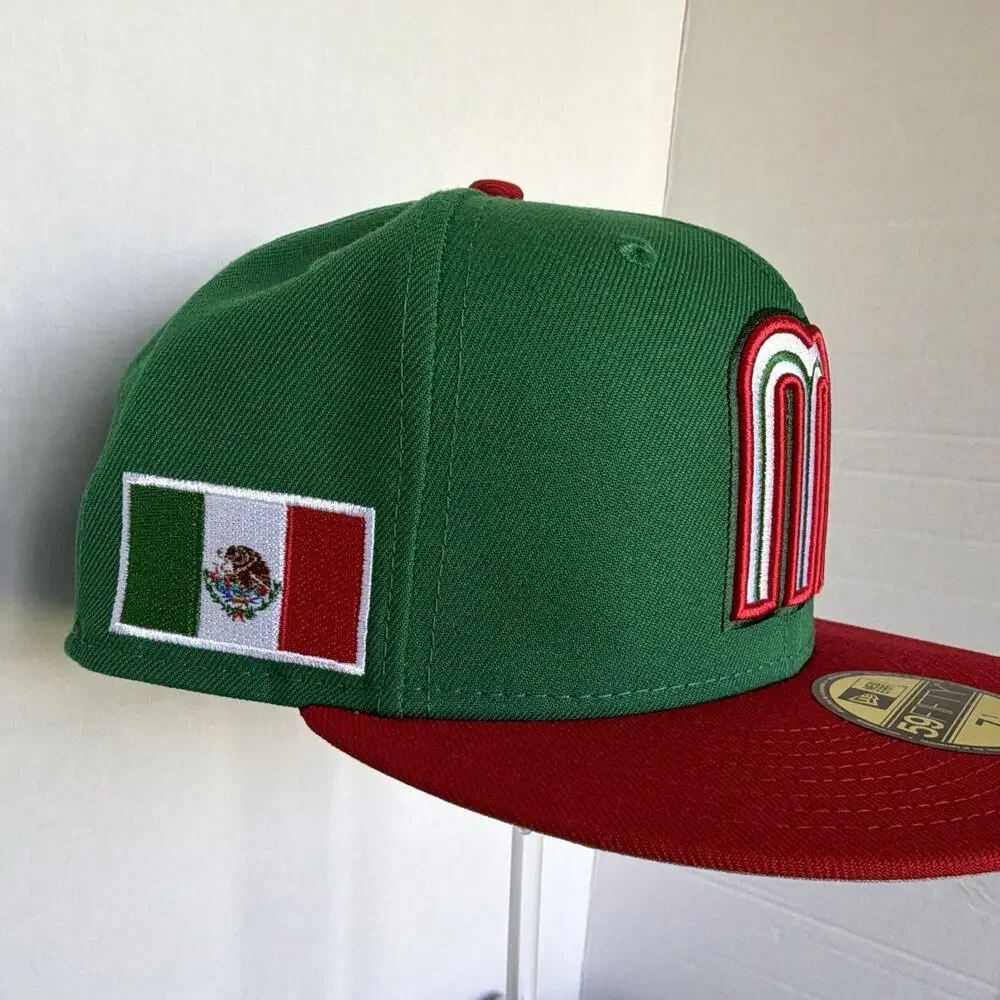 New Era 59FIFTY Mexico World Baseball Classic Fitted Hat Green/Red 7 1/2